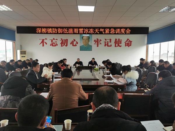 深柳镇召开防御低温雨雪冰冻天气紧急调度会__安乡新闻网