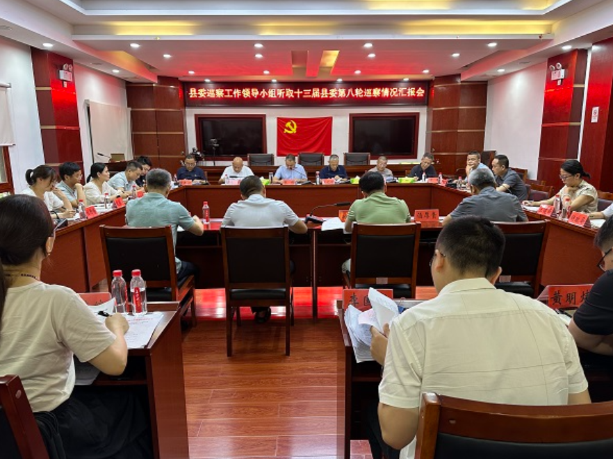 安乡县委巡察工作领导小组听取十三届  县委第八轮巡察情况汇报