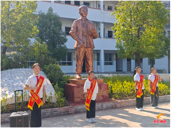 波洲镇中心小学红色教育展厅启动暨揭牌仪式举行