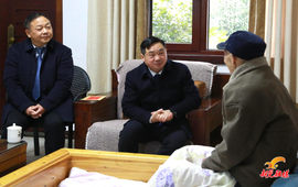 符家盛走访慰问离退休老干部