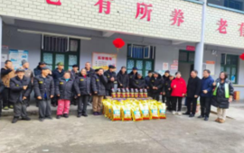 晃州镇开展“情暖福利院 新春送关怀”慰问活动