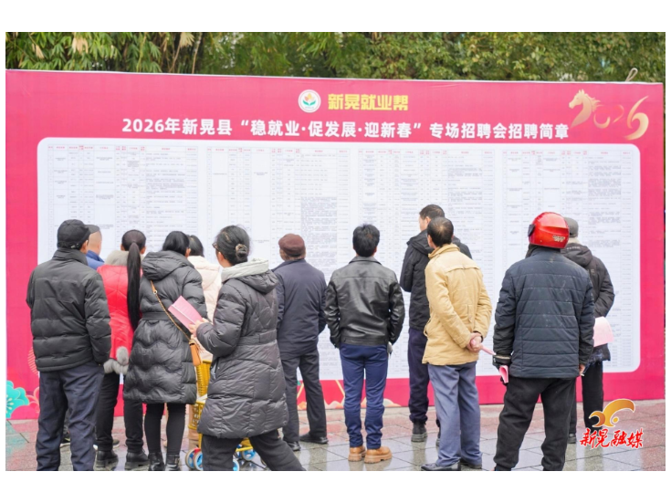 新春走基层丨春风送岗助就业 提质增效促发展——我县举办2026年“稳就业·促发展·迎新春”专场招聘会