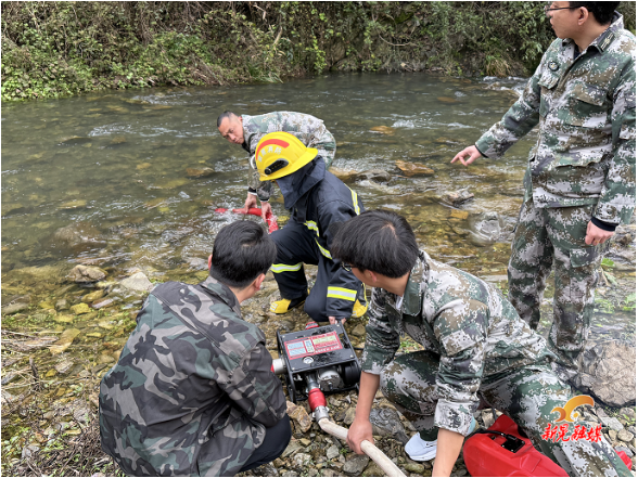 以练筑防 防患于未“燃” ——林冲镇开展2026年春季森林火情早期处置实战演练