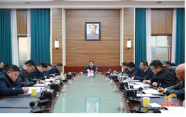 七十周年县庆筹备工作调度会召开 符家盛讲话 杨鹏主持