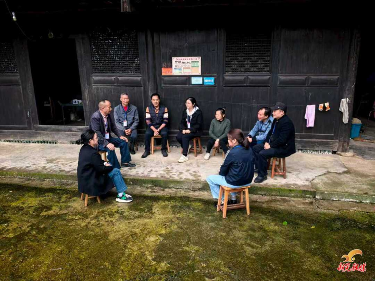 禾滩镇入户走访护平安 调研产业聚民心