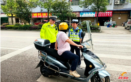新晃公安扎实开展摩电车辆交通违法专项整治