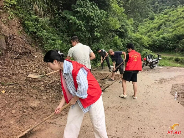 让党旗在防汛一线高高飘扬丨鱼市镇岩山村：党群合力清路障 畅通出行暖民心