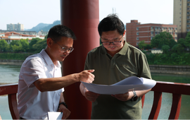 符家盛调研跨舞水便民通道恢复重建和城市综合整治工作
