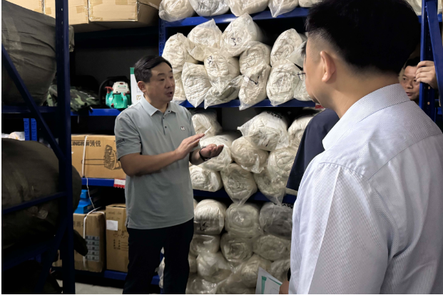 符家盛调研应急物资储备管理工作