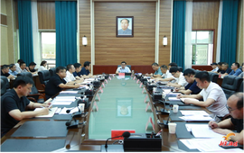 符家盛主持召开七十周年县庆筹备工作调度会