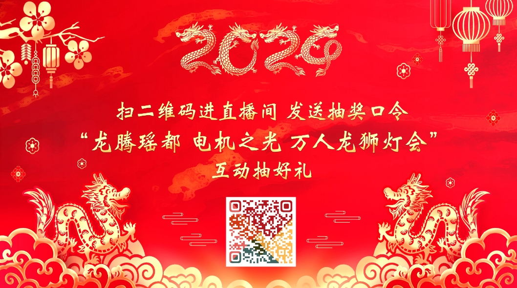 铸牢中华民族共同体意识2024“龙腾瑶都·电机之光”万人龙狮灯会