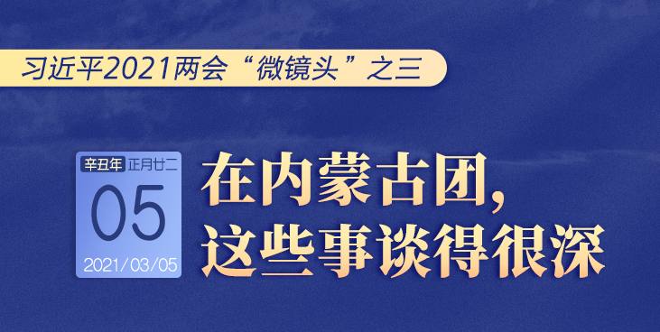 习近平2021两会“微镜头”之三：3月5日 在内蒙古团，这些事谈得很深