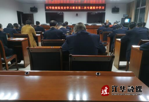 县人民检察院开展党史学习教育第二次专题集中学习