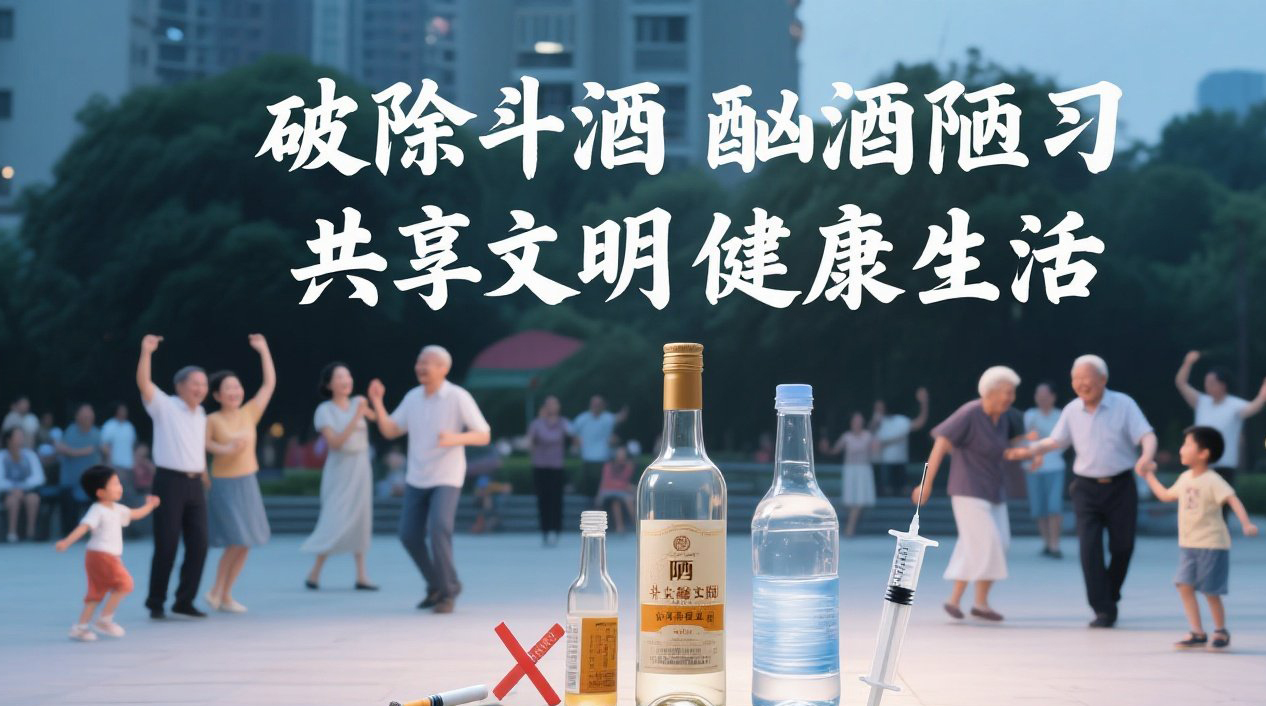 破除斗酒酗酒陋习 共享文明健康生活