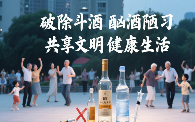 破除斗酒酗酒陋习 共享文明健康生活
