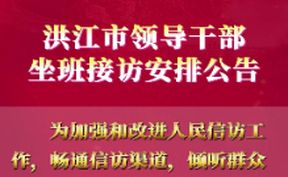 【微视频】洪江市领导干部坐班接访安排公告（2025年5月12日-16日) 