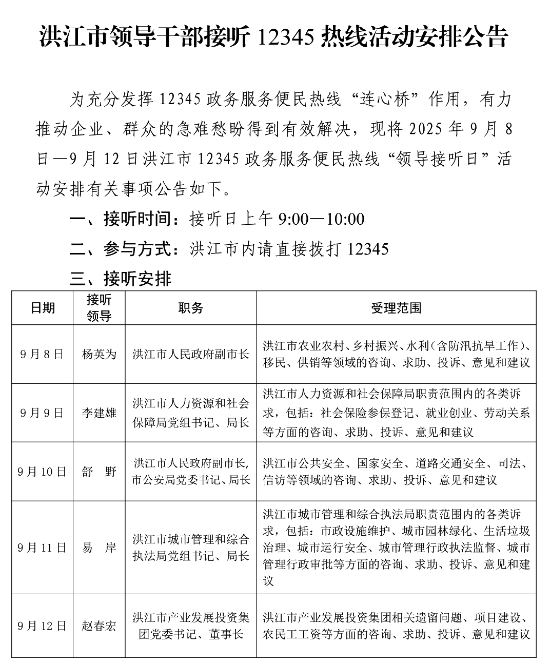 3_洪江市领导干部接听12345热线活动安排公告1.jpg