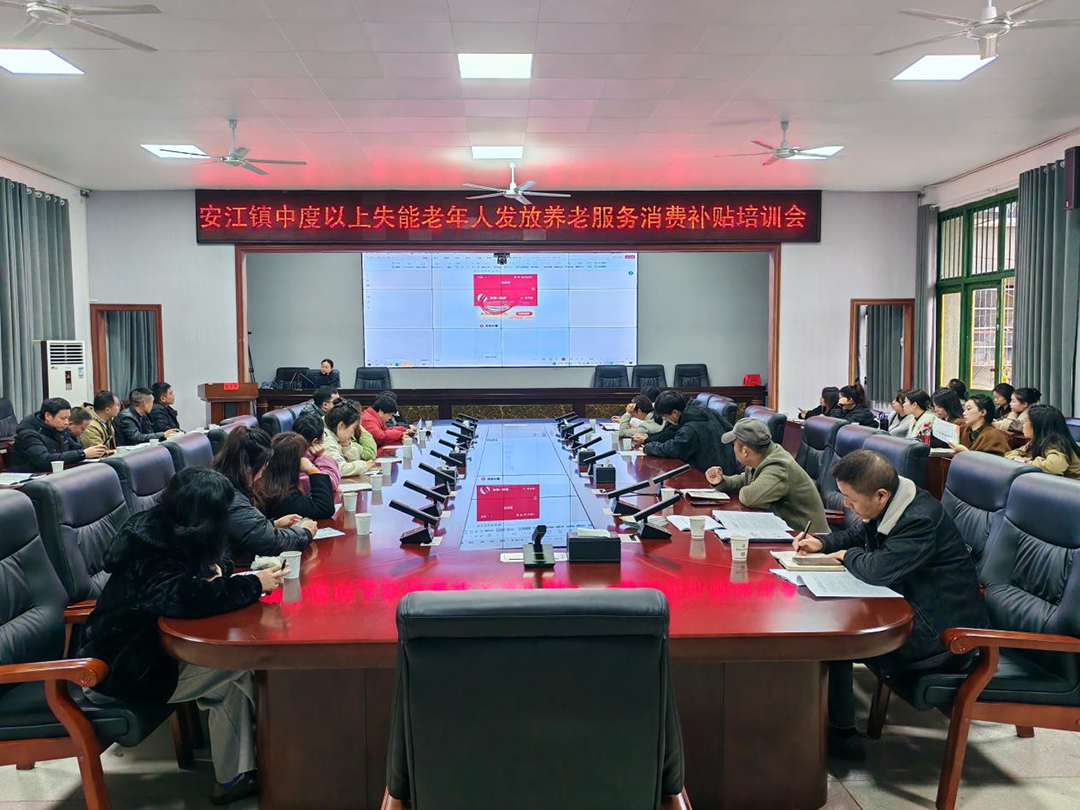市民政局赴安江镇开展养老服务消费补贴培训交流会