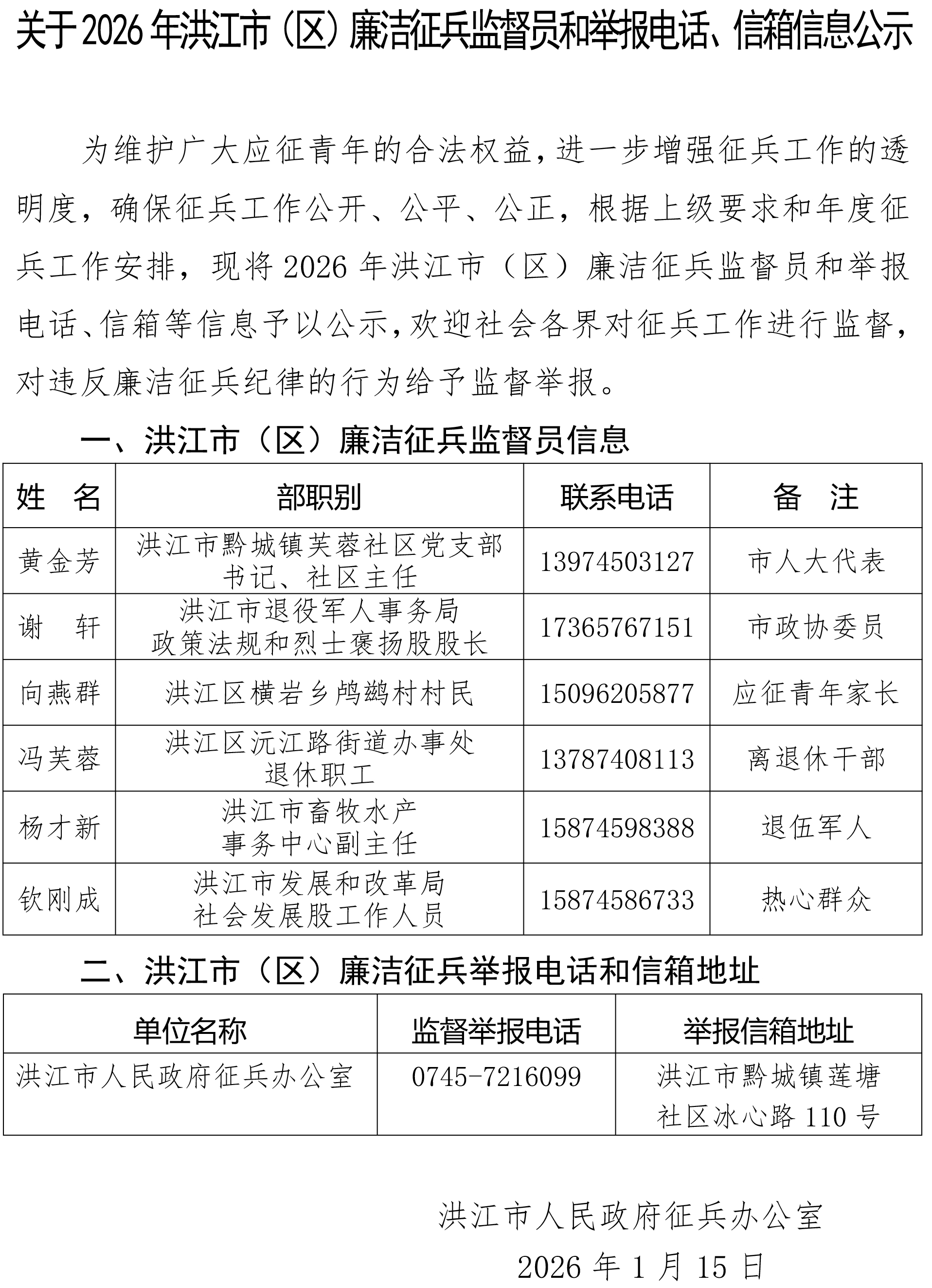 关于2026年洪江市（区）廉洁征兵监督员和举报电话、信箱信息公示.jpg