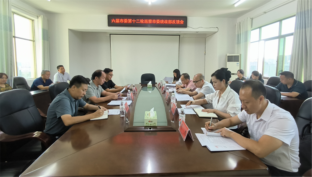 六届市委第十二轮巡察第五巡察组向市委统战部反馈巡察情况