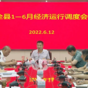 全县1—6月经济运行调度会召开