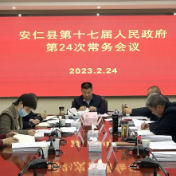 县第十七届人民政府第24次常务会议召开