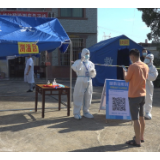 洋际乡：“以练备战，真采真检”开展核酸检测应急演练