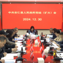 县政府党组（扩大）会暨党组理论学习中心组2024年第13次学习会议召开