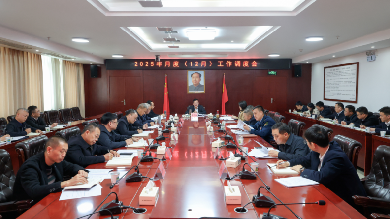 我县召开2025年月度（12月）工作调度会