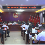 县第十七届人大常委会第二十八次会议召开