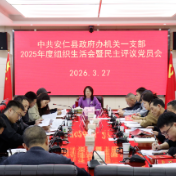 县政府办机关一支部2025年度组织生活会暨民主评议党员会议召开