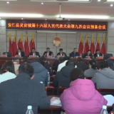 灵官镇第十六届人民代表大会第九次会议召开