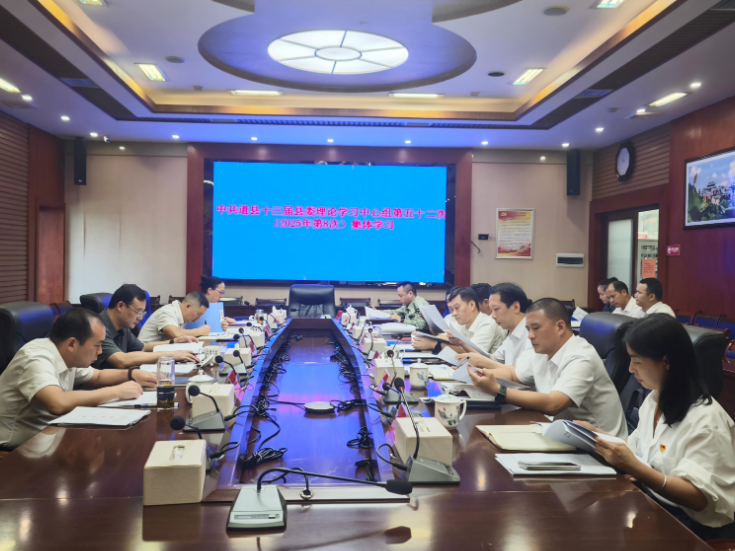 唐超学主持县委理论学习中心组2025年第八次集体学习