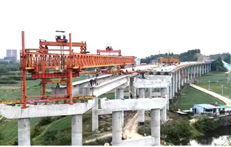 零道高速公路（道县段）车边特大桥梁建设按下“快速键”（组图）