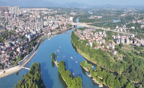 视频 | 道县：秋染西洲 层林绘就城市诗意画卷