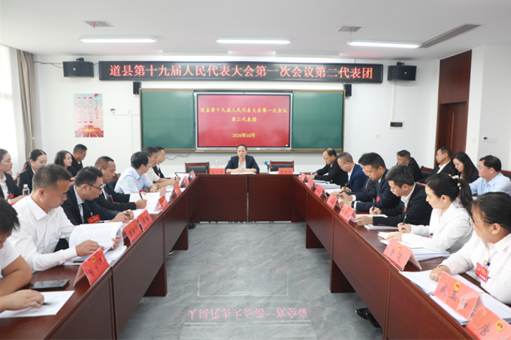王小丽参加县十九届人大一次会议第二代表团讨论