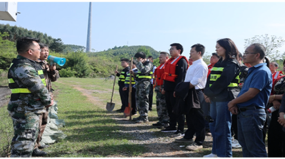 道县白芒铺镇：开展防汛应急演练