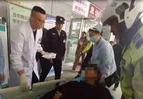扫墓不慎割伤大腿 道县铁骑5分钟“狂飙”送医