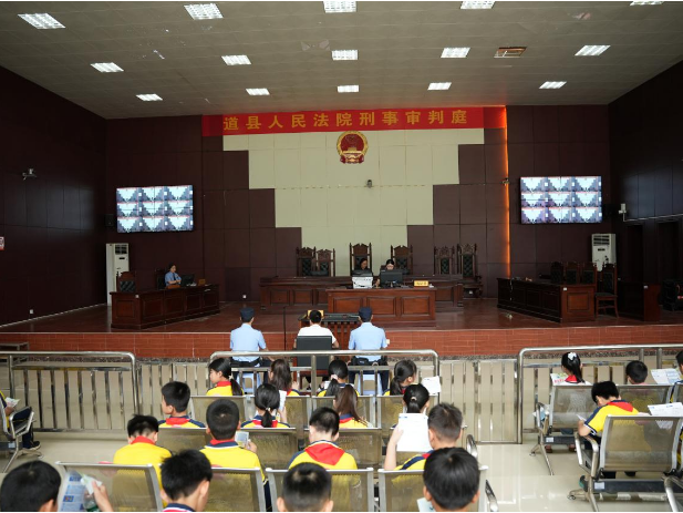 法庭变课堂 道县法院以案普法护“未”成长