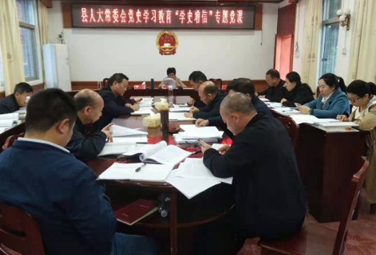 道县人大常委会举行党史学习教育“学史增信”专题会议