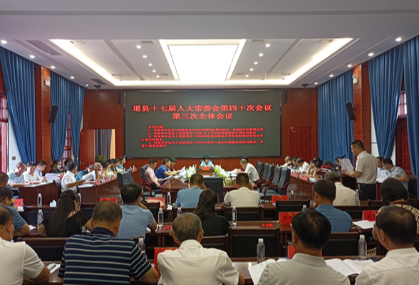    道县十七届人大常委会举行第四十次会议第二次全体会议