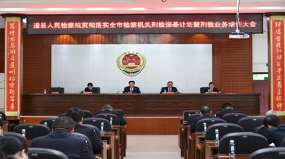 道县人民检察院召开贯彻落实全市检察机关刑检强基计划暨刑检业务培训大会