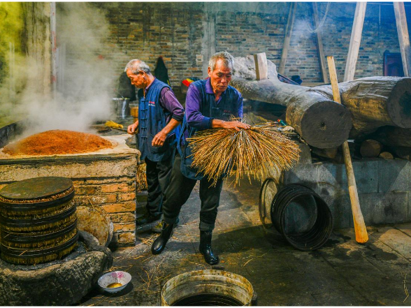 道县：古法舂榨  茶油飘香