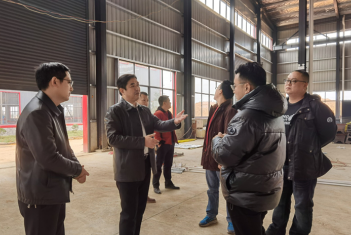 李天明到高新区调研新入园企业建设情况