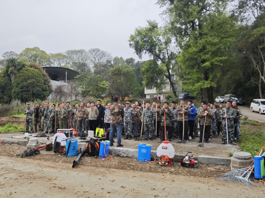 回龙圩：开展森林防灭火演练，护航平安清明