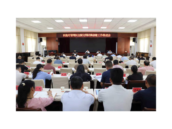 回龙圩管理区召开全国文明村镇创建工作推进会