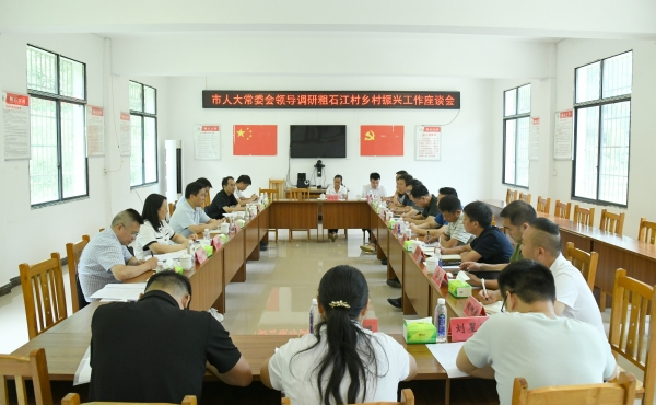 蒋强先赴双牌县粗石江村调研乡村振兴工作