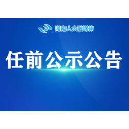 任前公示