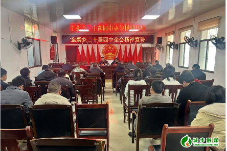 金紫乡举行学习宣传贯彻党的二十届四中全会精神专题宣讲会