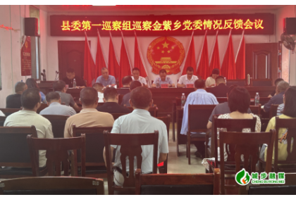 县委第一巡察组巡察金紫乡党委情况反馈会议召开